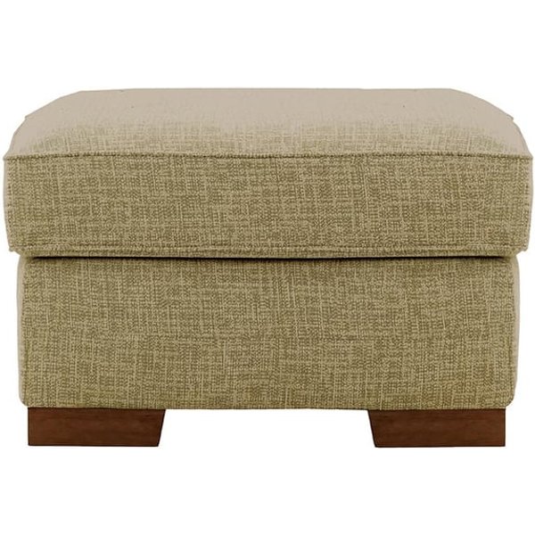 Pouf Avos, Vitolini 256-0624 - Marron Clair, Couleur des pieds: Chêne foncé
