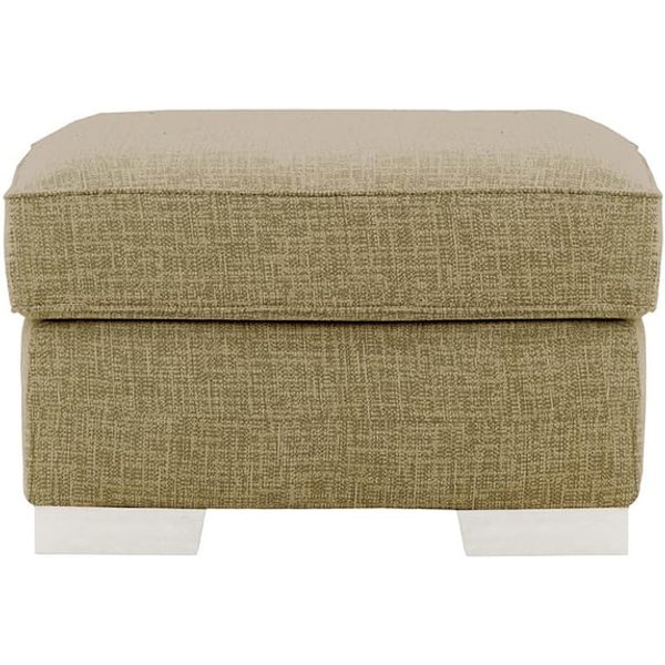 Pouf Avos, Vitolini 256-0624 - Marron Clair, Couleur des pieds: Blanc