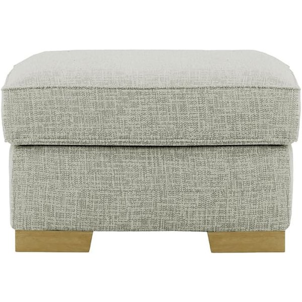 Pouf Avos, Vitolini 335-0723 - Gris Clair, Couleur des pieds: Noir wax