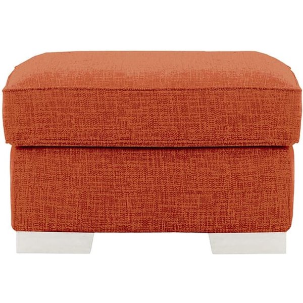 Pouf Avos, Vitolini 337-0706 - Terracota, Couleur des pieds: Blanc