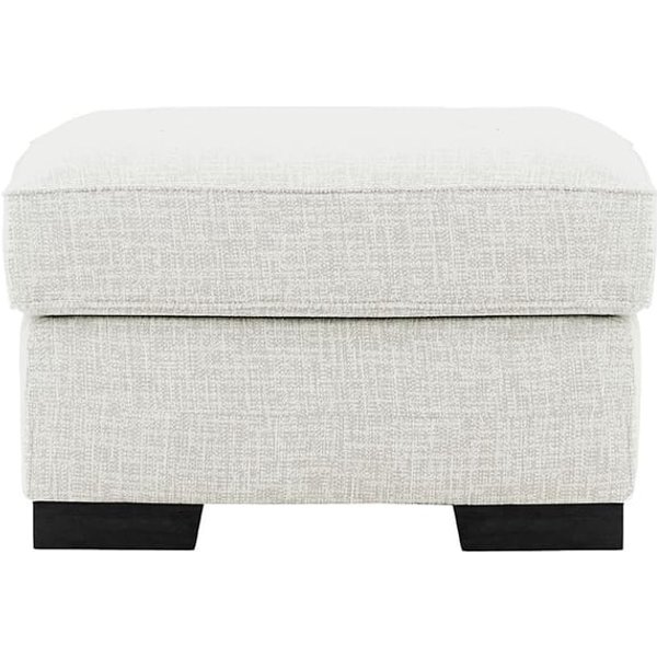 Pouf Avos, Vitolini 361-0104 - Blanc, Couleur des pieds: Noir