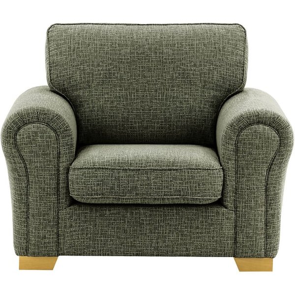 Fauteuil Bonna, Vitolini 097-1714 - Gris, Couleur des pieds: Chêne clair