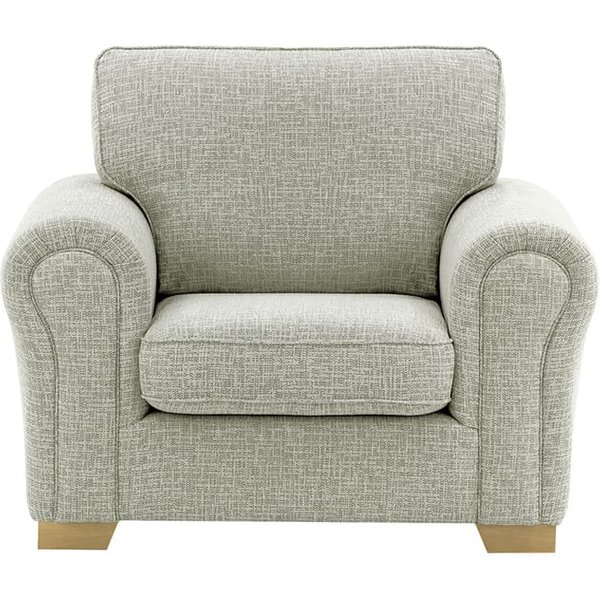 Fauteuil Bonna, Vitolini 335-0723 - Gris Clair, Couleur des pieds: Noir wax