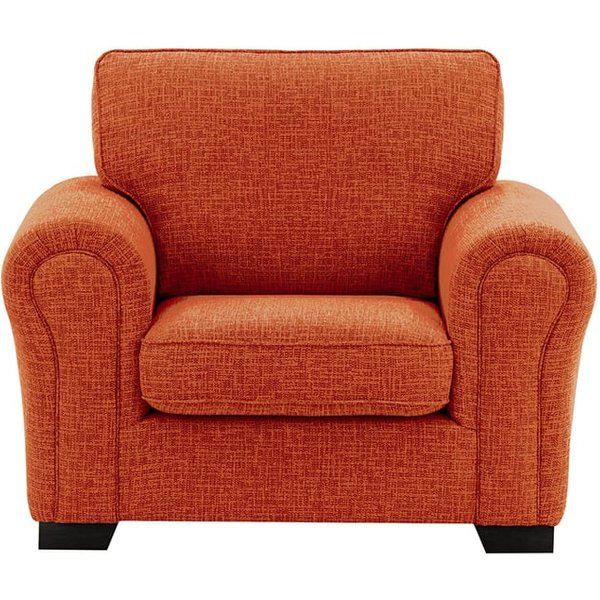 Fauteuil Bonna, Vitolini 337-0706 - Terracota, Couleur des pieds: Noir