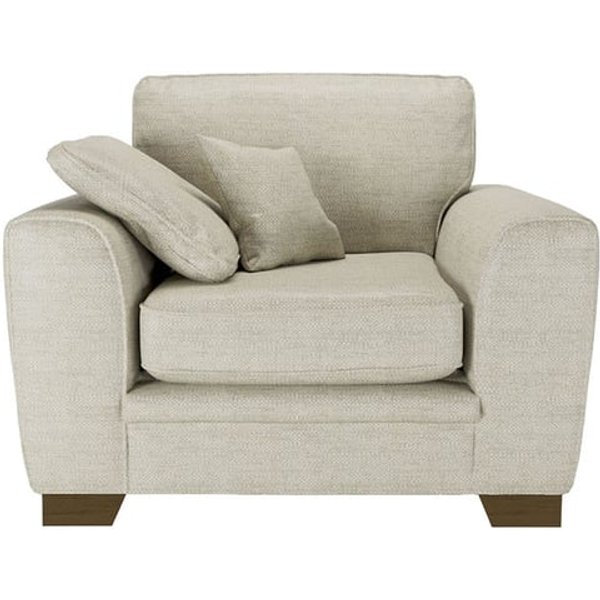 Fauteuil Ronay, crème - Cherub 0468, Couleur des pieds: Chêne foncé