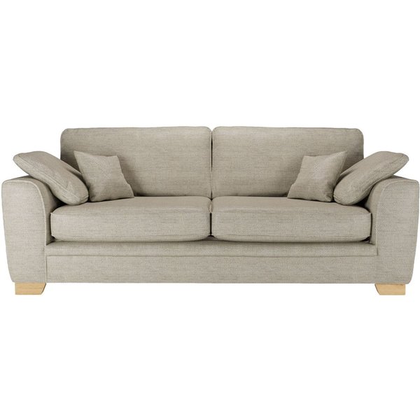 Ronay canapé trois places, beige - Cherub 0418, Couleur des pieds: Chêne clair