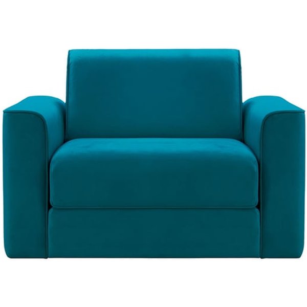 Fauteuil convertible - Jules, Velluto 36 - Bleu paon