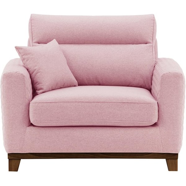 Fauteuil Belfort, Violet - Baku 16, Couleur des pieds: Chêne foncé