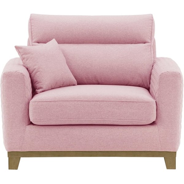 Fauteuil Belfort, Violet - Baku 16, Couleur des pieds: Noir wax