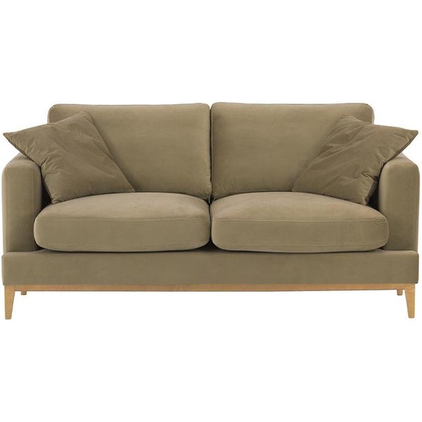 Canapé 2,5 places Covex Wood, beige - Velluto 3, Couleur des pieds: Chêne clair