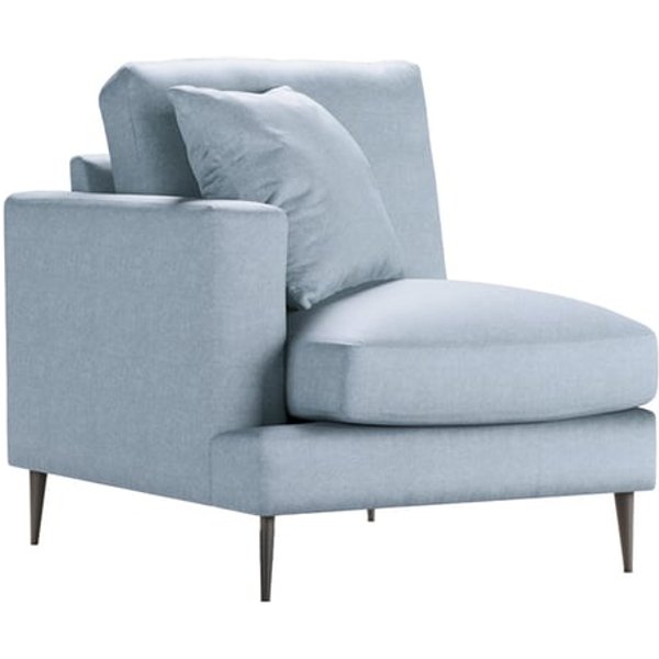 Covex – Module extrémité gauche une place (1L), gris clair - Fancy 85