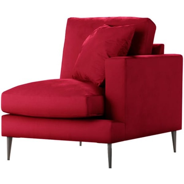 Covex – Module extrémité droite une place (1R), rouge - Velluto 7