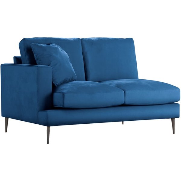 Covex – Module d’extrémité gauche deux places (2L), bleu - Velluto 11