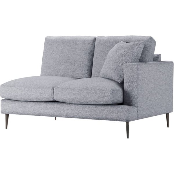Covex – Module extrémité droite deux places (2R), Nordic 14 - gris