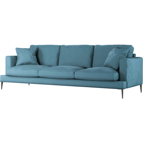 Canapé 3,5 places Covex, bleu - Velluto 12