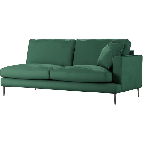 Covex – Module extrémité droite trois places (3R), vert foncé - Velluto 10