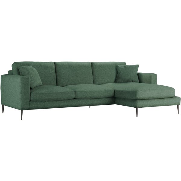 Canapé d’angle droit Covex, Nordic 10 - vert foncé