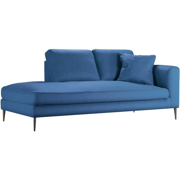 Chaise longue/divan gauche Covex, bleu marin délavé - Fancy 79