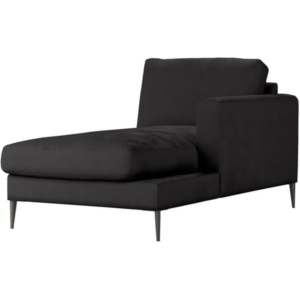 Covex – module chaise longue/divan droit (OT R), noir - Velluto 20