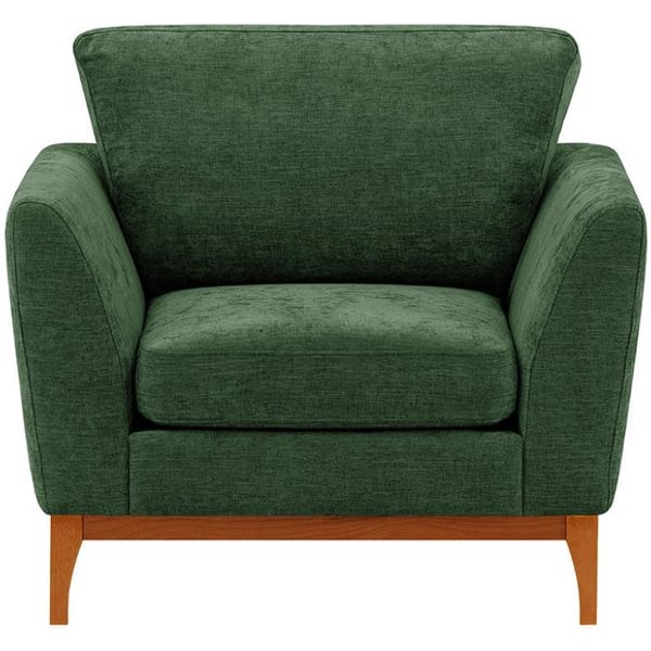 Fauteuil Malone, Gemma 39 - Vert, Couleur des pieds: aveo