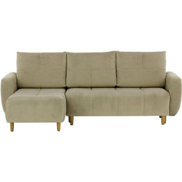 Canapé d’angle polyvalent avec fonction lit et coffre de rangement Globe, beige - Velluto 3