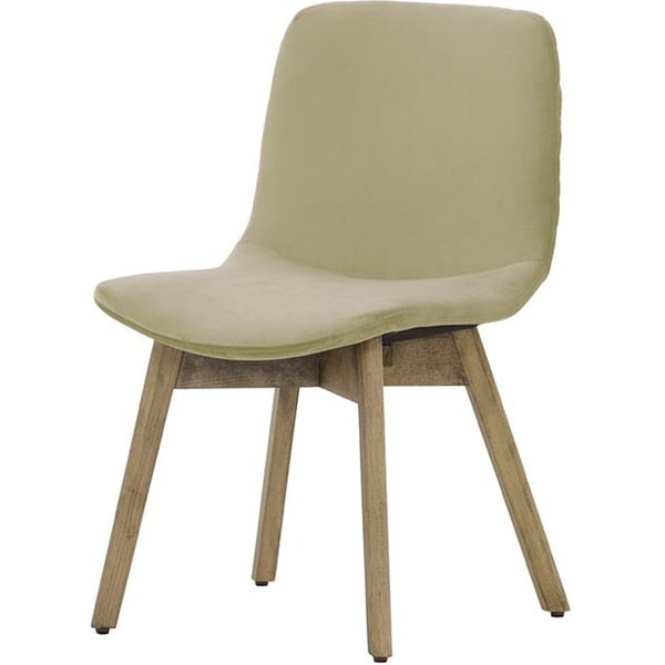 Chaise Felton buk, beige - Velluto 3, Couleur des pieds: Hêtre noir wax
