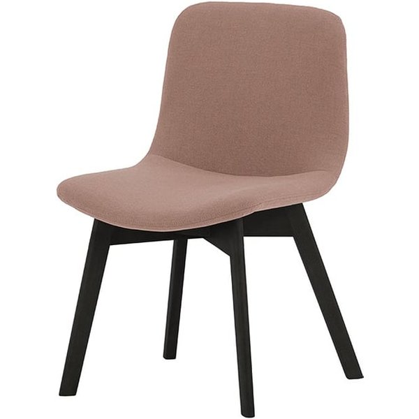 Chaise Giza buk, rose poudré - Cablo 12, Couleur des pieds: Noir
