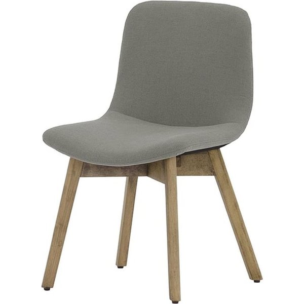 Chaise Giza buk, gris - Cablo 14, Couleur des pieds: Hêtre noir wax