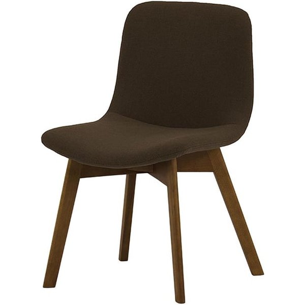 Chaise Giza buk, marron - Cablo 4, Couleur des pieds: Chêne foncé