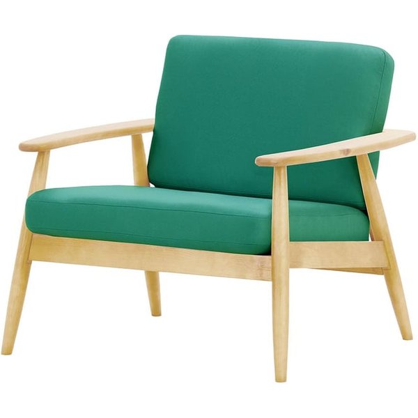 Fauteuil de jardin Demure Aqua, Kanaria 7020, Couleur des pieds: 8001 Chêne clair