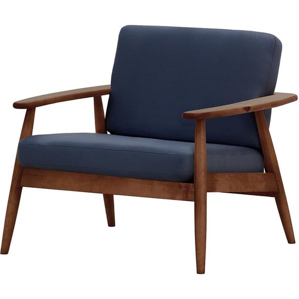 Fauteuil de jardin Demure Aqua, Kanaria 7024, Couleur des pieds: 8007 Chêne foncé