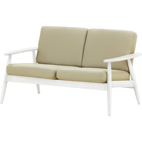 Canapé de jardin deux places Demure Aqua, Kanaria 7002, Couleur des pieds: 8035 blanc