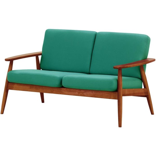 Canapé de jardin deux places Demure Aqua, Kanaria 7020, Couleur des pieds: 8011 aveo