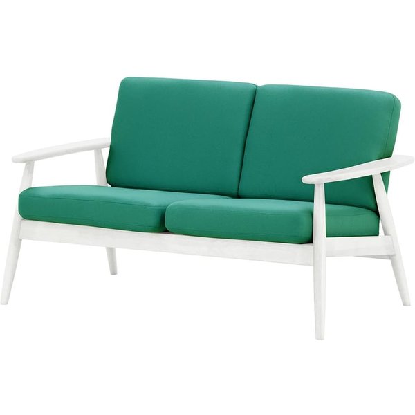 Canapé de jardin deux places Demure Aqua, Kanaria 7020, Couleur des pieds: 8035 blanc