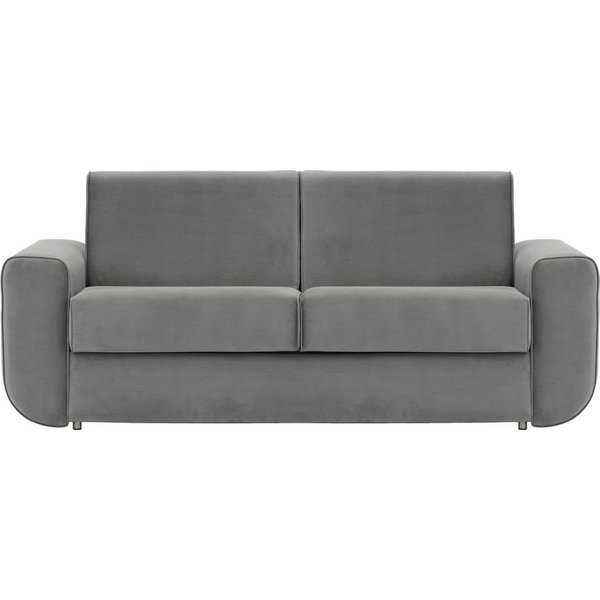 Salsa - Canapé trois places avec fonction couchage 140, gris éléphant - Velluto 17