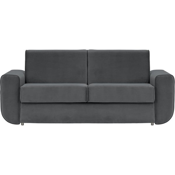 Salsa - Canapé trois places avec fonction couchage 140, graphite - Velluto 19
