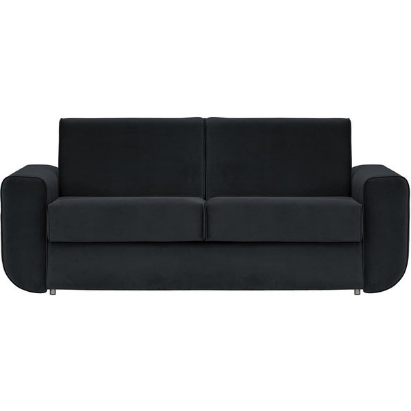 Salsa - Canapé trois places avec fonction couchage 140, noir - Velluto 20
