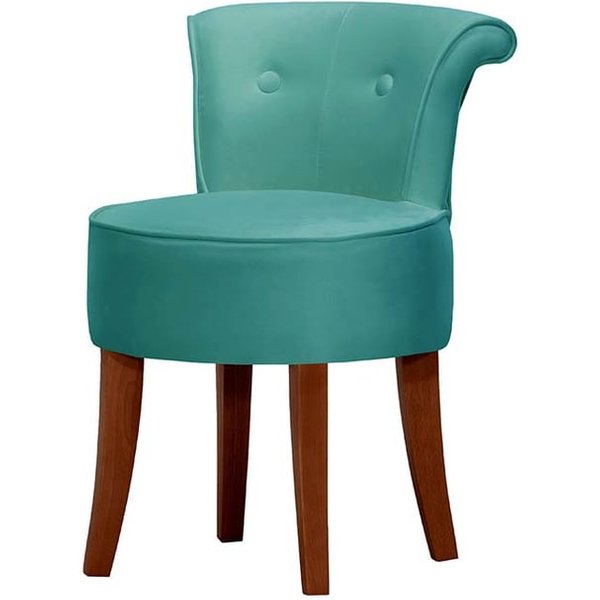 Chaise Barto, bleu ciel - Kronos 12, Couleur des pieds: Chêne foncé
