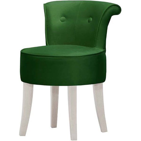 Chaise Barto, vert bouteille - Kronos 14, Couleur des pieds: Blanc