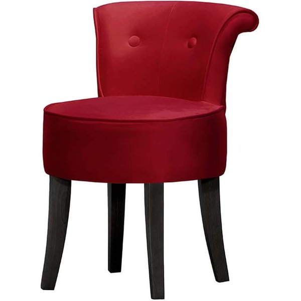 Chaise Barto, rouge foncé - Kronos 2, Couleur des pieds: Noir