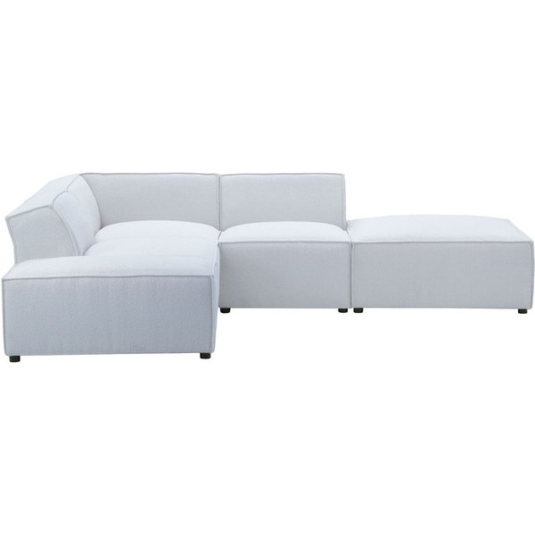 Mojo – Canapé d’angle modulaire, Teddy dove - gris clair