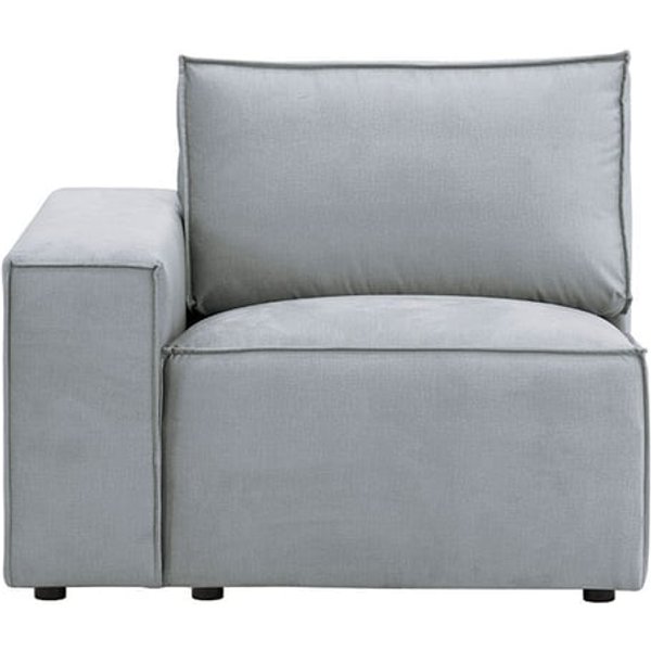 Charles - Module d’extrémité gauche une place (1L), gris/marron - Fancy 96