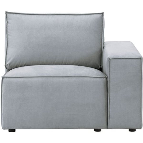 Charles - Module d’extrémité droite une place (1R), gris/marron - Fancy 96