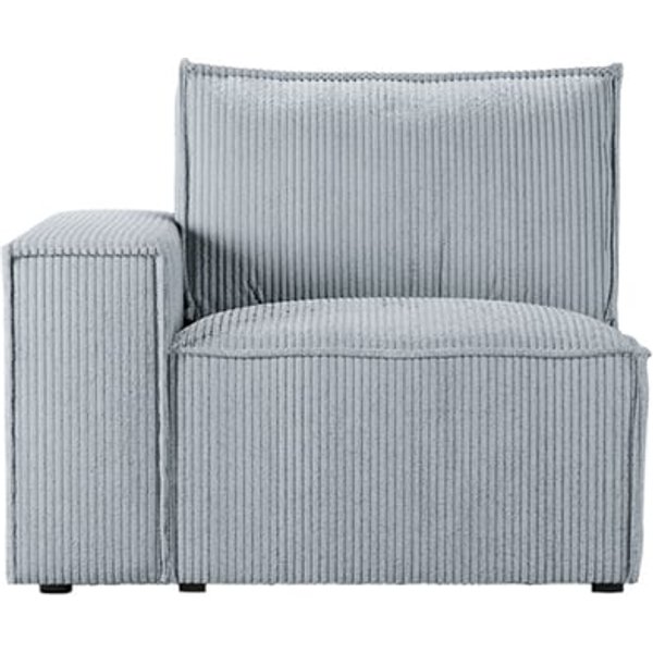 Charles - Module d’extrémité gauche une place (1L), Poso 55 - gris clair