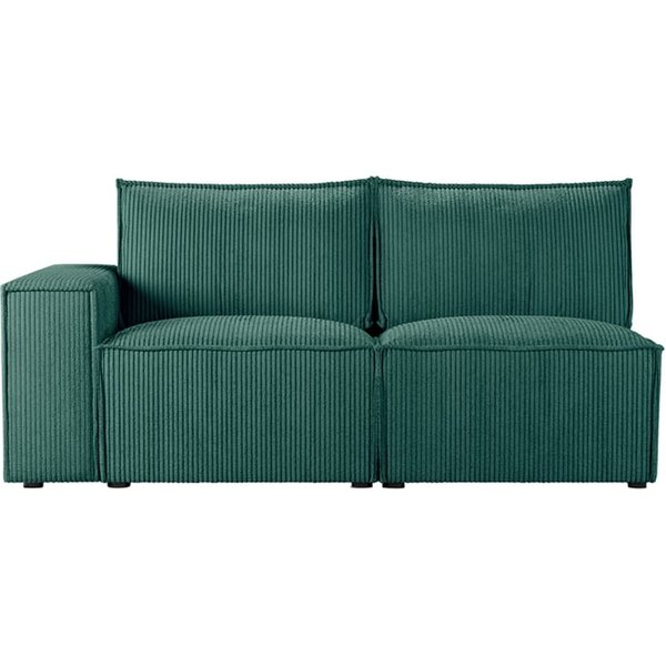 Charles - Module d’extrémité gauche deux places (2L), Poso 14 - vert foncé