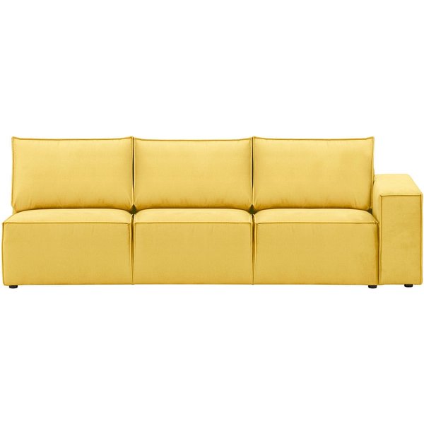 Charles - Module d’extrémité droite trois places (3R), jaune - Fancy 48