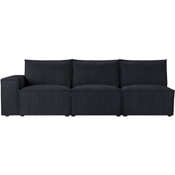 Charles - Module d’extrémité gauche trois places (3L), Poso 135 - graphite