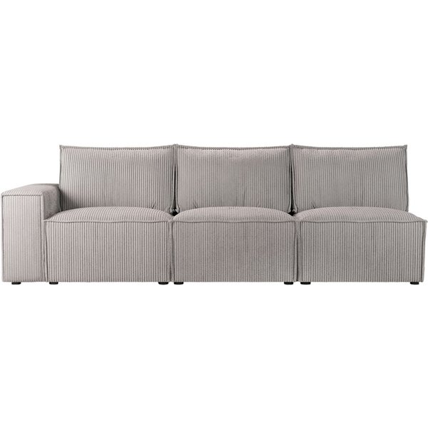 Charles - Module d’extrémité gauche trois places (3L), Poso 3 - beige