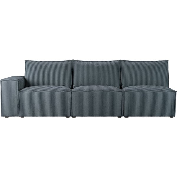 Charles - Module d’extrémité gauche trois places (3L), Poso 34 - gris foncé