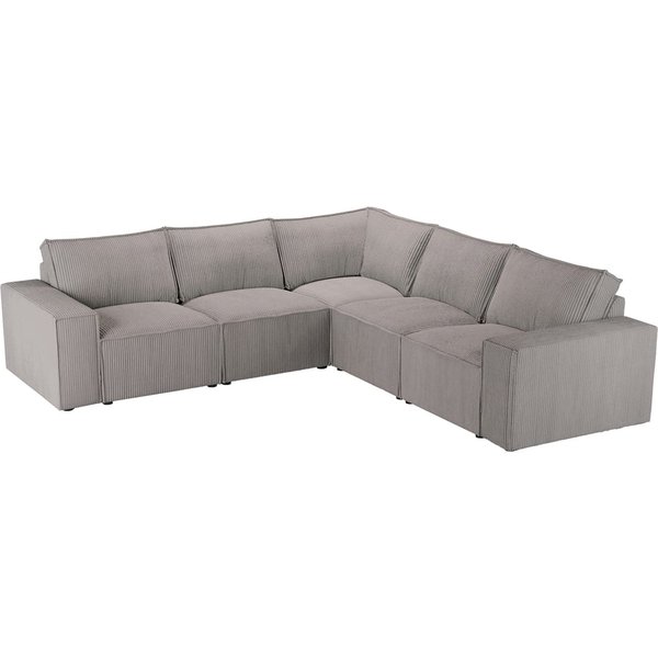 Charles - Grand canapé d’angle modulaire, Poso 3 - beige